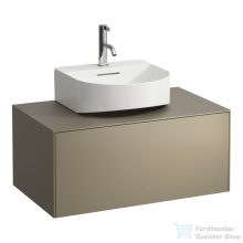   Laufen Sonar 77,5x45,5x34 cm-es 1 fiókos alsószekrény kivágással H816341,H816342 mosdóhoz,Titanium H4054410340421