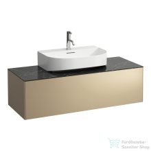   Laufen Sonar 117,5x45,5x34 cm-es 1 fiókos alsószekrény H816341,H816342 mosdókhoz,Gold&Nero Marquina H4054510341401