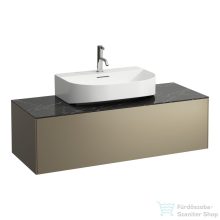   Laufen Sonar 117,5x45,5x34 cm-es 1 fiókos alsószekrény H816341,H816342 mosdókhoz,Titanium&Nero Marquina H4054510341421