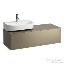   Laufen Sonar 117,5x45,5x34 cm-es 1 fiókos alsószekrény H816341,H816342 mosdókhoz,Titanium H4054520340421