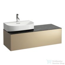   Laufen Sonar 117,5x45,5x34 cm-es 1 fiókos alsószekrény H816341,H816342 mosdókhoz,Gold&Nero Marquina H4054520341401