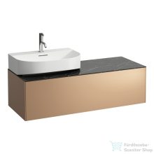   Laufen Sonar 117,5x45,5x34 cm-es 1 fiókos alsószekrény H816341,H816342 mosdókhoz,Copper&Nero Marquina H4054520341411
