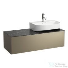   Laufen Sonar 117,5x45,5x34 cm-es 1 fiókos alsószekrény H816341,H816342 mosdókhoz,Titanium&Nero Marquina H4054530341421