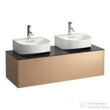   Laufen Sonar 117,5x45,5x34 cm-es 1 fiókos alsószekrény 2 db H816341 mosdóhoz,Copper&Nero Marquina H4054540341411
