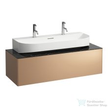   Laufen Sonar 117,5x45,5x34 cm-es 1 fiókos alsószekrény H816347 mosdóhoz,Copper&Nero Marquina H4054610341411