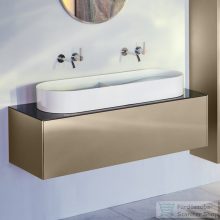   Laufen Sonar 117,5x45,5x34 cm-es 1 fiókos alsószekrény H812348,H812349 mosdókhoz,Gold&Nero Marquina H4054710341401