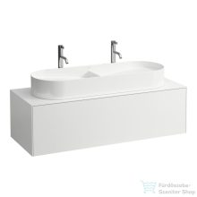   Laufen Sonar 117,5x45,5x34 cm-es 1 fiókos alsószekrény H812348,H812349 mosdókhoz,Matt fehér H4054710341701