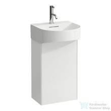   Laufen Sonar 38,7 cm széles 1 ajtós alsószekrény H815341 mosdóhoz,balos,Matt fehér H4054810341701