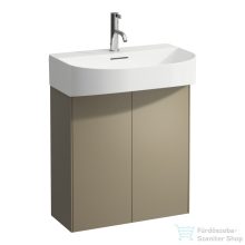   Laufen Sonar 57,6 cm széles 2 ajtós alsószekrény H810342 mosdóhoz,Titanium H4054830340421