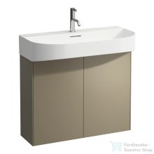   Laufen Sonar 77,6 cm széles 2 ajtós alsószekrény H810344 mosdóhoz,Titanium H4054850340421