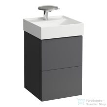   Laufen Kartell 44 cm széles 2 fiókos fali szekrény 815331 mosdóhoz,Pala szürke H4075080336421