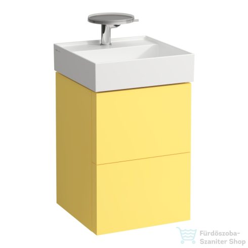 Laufen Kartell 44 cm széles 2 fiókos fali szekrény 815331 mosdóhoz,Mustard Yellow H4075080336441