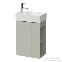   Laufen Kartell By Laufen alsószekrény balos ajtóval,jobb oldali nyitott polccal H815335 kézmosóhoz,Kavics szürke H4075170336411