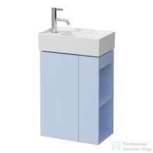   Laufen Kartell By Laufen alsószekrény balos ajtóval,jobb oldali nyitott polccal H815335 kézmosóhoz,Grey Blue H4075170336451