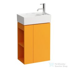   Laufen Kartell By Laufen alsószekrény, bal oldali nyitott polccal,jobbos ajtóval H815334 kézmosóhoz,ochre brown H4075180336431
