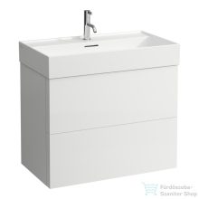   Laufen Kartell By Laufen 78,5x45 cm-es 2 fiókos alsószekrény H810336 mosdóhoz,Matt fehér H4075920336401