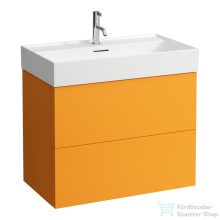   Laufen Kartell By Laufen 78,5x45 cm-es 2 fiókos alsószekrény H810336 mosdóhoz,Ochre Brown H4075920336431