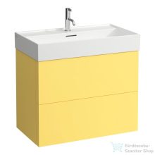   Laufen Kartell By Laufen 78,5x45 cm-es 2 fiókos alsószekrény H810336 mosdóhoz,Mustard Yellow H4075920336441