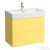 Laufen Kartell By Laufen 78,5x45 cm-es 2 fiókos alsószekrény H810336 mosdóhoz,Mustard Yellow H4075920336441