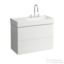   Laufen Kartell By Laufen alsószekrény két fiókkal matt fehér színben,  810339 mosdóhoz H4076080336401 ( 407608 )