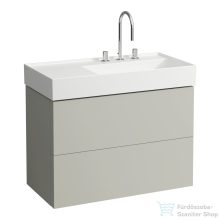   Laufen Kartell By Laufen 88x45 cm-es kétfiókos alsószekrény H810339 mosdóhoz,kavics szürke H4076080336411