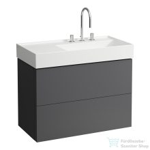   Laufen Kartell By Laufen 88x45 cm-es kétfiókos alsószekrény H810339 mosdóhoz,pala szürke H4076080336421