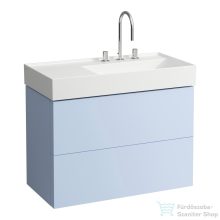   Laufen Kartell By Laufen 88x45 cm-es kétfiókos alsószekrény H810339 mosdóhoz,Grey blue H4076080336451