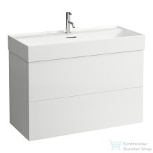   Laufen Kartell 98,4 cm széles két fiókos alsószekrény H810337 mosdóhoz,Matt fehér H4076320336401