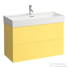   Laufen Kartell 98,4 cm széles két fiókos alsószekrény H810337 mosdóhoz,Mustard Yellow H4076320336441