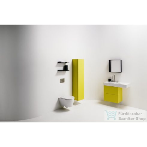 Laufen Kartell By Laufen 130x40x27 cm-es 1 ajtós szekrény,balos,Mustard yellow H4082810336441