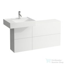   Laufen Kartell By Laufen 120x27 cm-es alsószekrény 1 nyíló,2 bukó ajtóval H810335,H810338,H810339,H812332,H815331 mosdókhoz,matt fehér H4082910336401