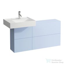   Laufen Kartell By Laufen 120x27 cm-es alsószekrény 1 nyíló,2 bukó ajtóval H810335,H810338,H810339,H812332,H815331 mosdókhoz,grey blue H4082910336451