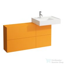   Laufen Kartell By Laufen 120x27 cm-es alsószekrény 1 nyíló,2 bukó ajtóval H810335,H810338,H810332,H815331 mosdókhoz,ochre brown H4082920336431