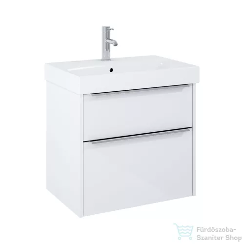 Jika PURE 60x41,8 cm-es 2 fiókos alsószekrény és mosdó kombináció csaptelep nélkül, fényes fehér H40B2324025002