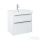 Jika PURE 60x41,8 cm-es 2 fiókos alsószekrény és mosdó kombináció csaptelep nélkül, fényes fehér H40B2324025002