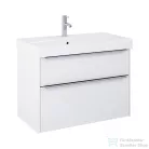 Jika PURE 80x41,8 cm-es 2 fiókos alsószekrény és mosdó kombináció csaptelep nélkül, fényes fehér H40B2344025002