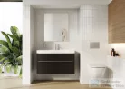 Jika PURE 100x41,8 cm-es 2 fiókos alsószekrény és mosdó kombináció csaptelep nélkül, matt fekete H40B2364023532