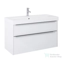   Jika PURE 100x41,8 cm-es 2 fiókos alsószekrény és mosdó kombináció csaptelep nélkül, fényes fehér H40B2364025002