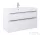 Jika PURE 100x41,8 cm-es 2 fiókos alsószekrény és mosdó kombináció csaptelep nélkül, fényes fehér H40B2364025002