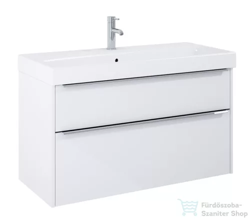 Jika PURE 100x41,8 cm-es 2 fiókos alsószekrény és mosdó kombináció csaptelep nélkül, fényes fehér H40B2364025002