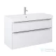 Jika PURE 100x41,8 cm-es 2 fiókos alsószekrény és mosdó kombináció csaptelep nélkül, fényes fehér H40B2364025002