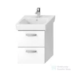 Jika LYRA PLUS VIVA 43,9x40,1 cm-es, 2 fiókos fali mosdótartó szekrény mosdó nélkül, matt/selyemfényű fehér H40J3824023001