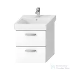 Jika LYRA PLUS VIVA 49,1x41,6 cm-es, 2 fiókos fali mosdótartó szekrény mosdó nélkül, matt/selyemfényű fehér H40J3834023001