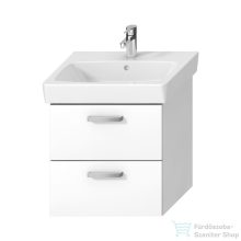   Jika LYRA PLUS VIVA 53,9x41,6 cm-es, 2 fiókos fali mosdótartó szekrény mosdó nélkül, matt/selyemfényű fehér H40J3844023001