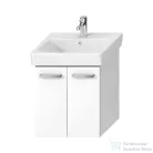 Jika LYRA PLUS VIVA 49,1x41,6 cm-es, 2 ajtós fali mosdótartó szekrény mosdó nélkül, matt/selyemfényű fehér H40J3932003001