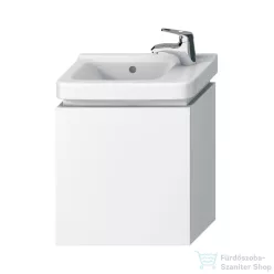   Jika CUBITO 44x24,1 cm-es, bukó ajtós fali mosdótartó szekrény H811424 mosdóhoz, fényes/matt fehér H40J4201005001