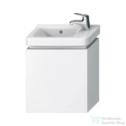 Jika CUBITO 44x24,1 cm-es, bukó ajtós fali mosdótartó szekrény H811424 mosdóhoz, fényes/matt fehér H40J4201005001