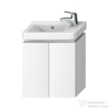   Jika CUBITO 44x24,1 cm-es, 2 ajtós fali mosdótartó szekrény H811424 mosdóhoz, fényes/matt fehér H40J4202005001