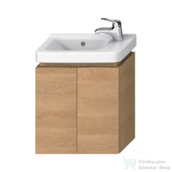   Jika CUBITO 44x24,1 cm-es, 2 ajtós fali mosdótartó szekrény H811424 mosdóhoz, tölgy H40J4202005191