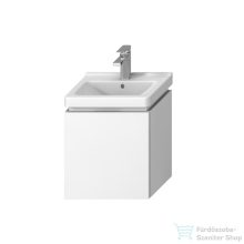   Jika CUBITO 44x33,4 cm-es, 1 fiókos fali mosdótartó szekrény H811422 mosdóhoz, fényes/matt fehér H40J4213015001